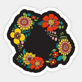 Retro bouquet Sticker